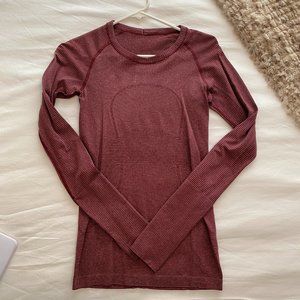 Lululemon maroon long sleeve